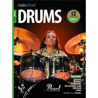 Rockschool Drums Grade 3 2018-2024 Bk/ola