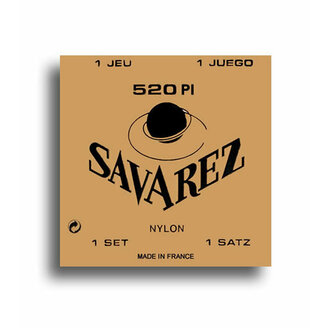 Savarez 520PI Traditional High Tension Classical Guitar String Set w/Wound E, B