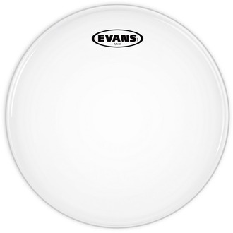 Evans SB14MHW Hybrid White Marching Snare Drum Head, 14 Inch