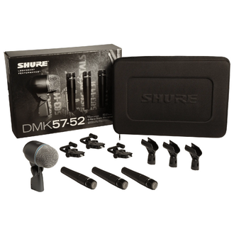 Shure SHRDMK57-52 Drum Microphone Kit With Mounts & Carry Case