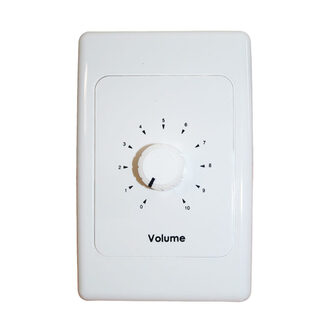 inDESIGN 25 watt Clipsal (Series 2000) wall plate 100v volume attenuator with relay bypass