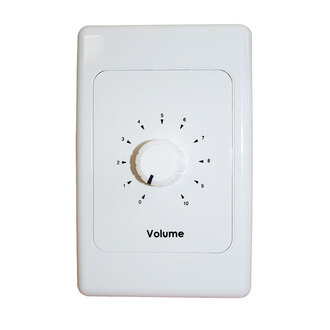 inDESIGN 75 watt Clipsal (Series 2000) wall plate 100v volume attenuator with relay bypass