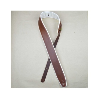 2.5" Upholstery Padded Strap - Brown White
