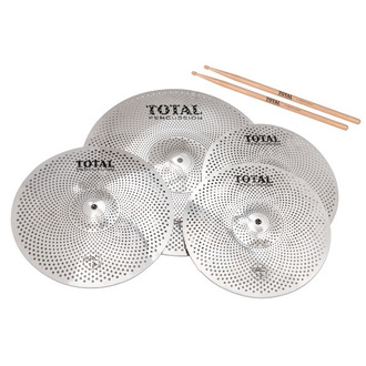 Total Percussion Sound Reduction Cymbals 14 pair/16/20 Set