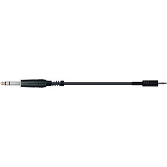QuikLok 3.5mm Straight Stereo Jack to 6.5mm Straight Stereo Jack 1m Cable