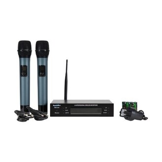SoundArt SWS-GH2-MM 2.4 Ghz Digital Dual CH Wireless System Including 2 x Handheld Microphones