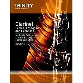 Clarinet Scales Arpeggios & Exercises Gr 1-8 From 2015