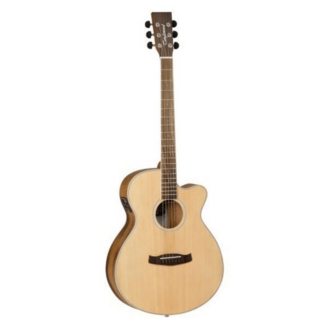 Tanglewood TDBTSFCEPW Discovery Exotic Superfolk Acousic-Electric Guitar Pacific Walnut