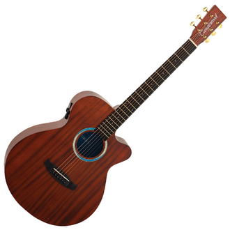Tanglewood Elemental Solid Mahogany Top SuperFolk C/E Guitar