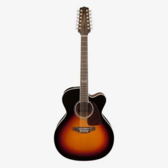 Takamine GJ72CE12 BSB 12-String Jumbo Acoustic-Electric Guitar With Pickup Brown Sunburst Finish