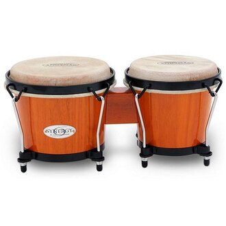 Toca Synergy 6 & 6-3/4-Inch Wood Bongos In Amber