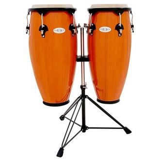 Toca Synergy 10 & 11-Inch Conga Set With Stand In Amber