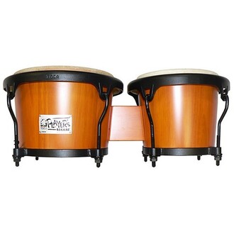 Toca Players Series 7 & 8-1/2" Wood Bongos  In Amber Stain 2700NEA