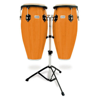 Toca Players Series 11 & 11-3/4" Conga Set With Stand In Amber 2801ABS