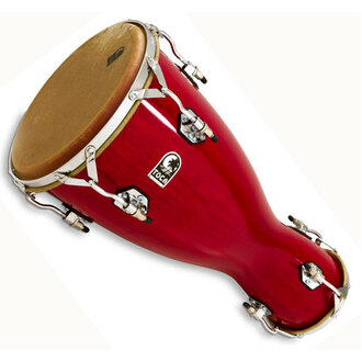 Toca TOC3310 Large Bata Drum Lya in Bright Red Lacquer Finish