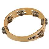 Toca 10" Wood Tambourine With Double Row T1010