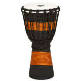 Toca 8-Inch Street Carved Series Wooden Black/Brown Djembe