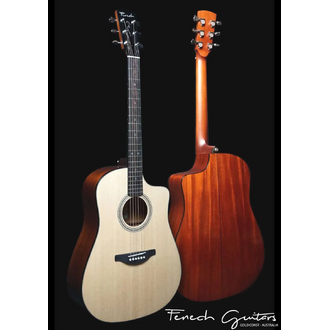 Fenech - Traditional D78 Cutaway Mahogany Acoustic Guitar
