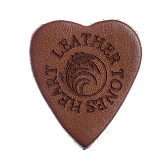 Timber Tones Ukulele Pick Leather Heart - Brown