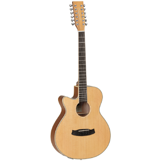Tanglewood TW12CESTLH Winterleaf Super Folk Solid Top C/E 12-String Left Handed