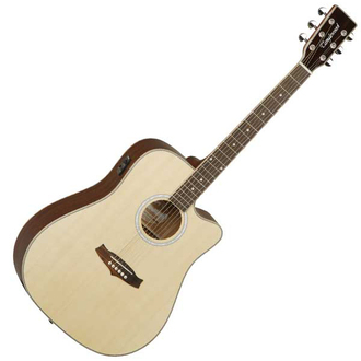 Tanglewood Tw28Sln-Ce Acoustic-Electric Guitar Natural With Pickup
