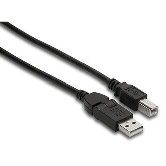 Hosa USB203FB High Speed USB Cable, Flex Type A to Type B, 3 ft