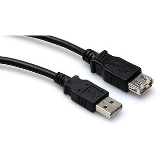 Hosa USB205AF High Speed USB Extension Cable, Type A to Type A, 5 ft