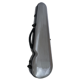 Vivo V203-44SL2 Polycarbonate Shaped Case to suit 4/4 Violin / 14" Viola - Brushed Silver