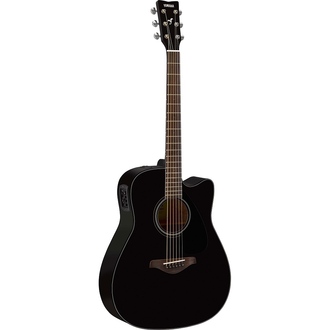 Yamaha FGX800CBL Acoustic-Electric Guitar In Black Finish