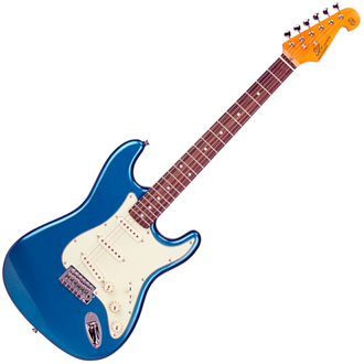 SX 62 Strat Style Electric Guitar in Lake Placid Blue