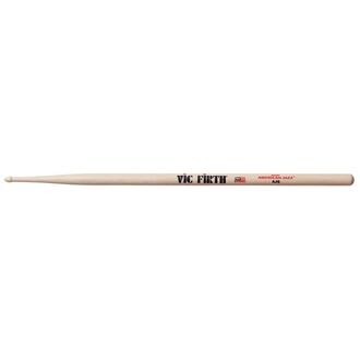Vic Firth Drumsticks American Jazz¨ 6 Hickory Natural Finish Wood Tear Drop Tip