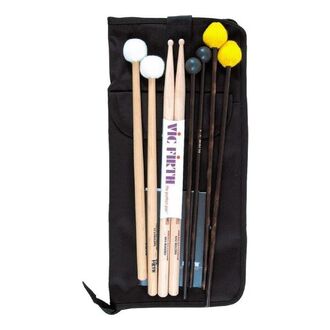 Vic Firth Drumsticks Intermediate Education Pack (includes SD1, SD2, M3, M6, T3, BSB)  Finish Tip