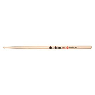 Vic Firth Drumsticks Modern Jazz Collection - 4 Maple Natural Finish Wood Barrel Tip