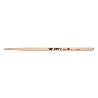 Vic Firth Drumsticks Modern Jazz Collection - 5 Hickory Natural Finish Nylon Oval Tip
