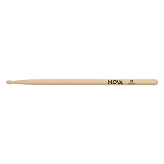 Vic Firth Drumsticks 2B with NOVA imprint Hickory Natural Finish Wood Oval Tip