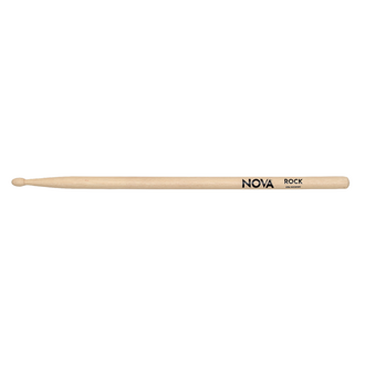 Vic Firth Drumsticks ROCK with NOVA imprint Hickory Natural Finish Wood Oval Tip