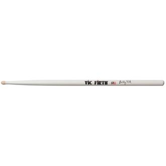 Vic Firth Drumsticks Signature Series -- Buddy Rich Hickory White Finish Wood Blended Tip