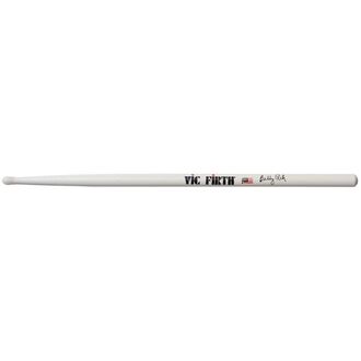 Vic Firth Drumsticks Signature Series -- Buddy Rich Nylon Hickory White Finish Nylon Blended Tip