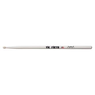 Vic Firth Drumsticks Signature Series -- Jojo Mayer Hickory White Finish Wood Tear Drop Tip