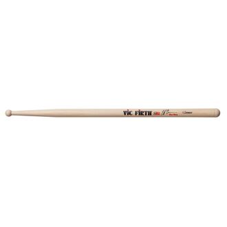 Vic Firth Drumsticks Corpsmaster¨ Signature Snare -- Jeff Queen Solo Stick Hickory Natural Finish Wood Round Tip