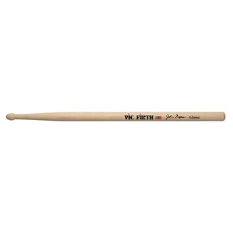 Vic Firth Drumsticks Corpsmaster Signature Snare John Mapes Hickory Natural Finish Wood Tear Drop Tip