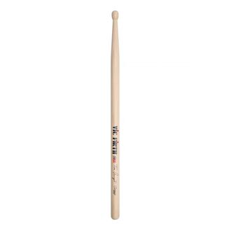Vic Firth Drumsticks Corpsmaster¨ Signature -- Tom Aungst Indoor Hickory Green Finish Wood Reverse Tear Drop Tip