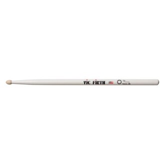 Vic Firth Drumsticks Signature Series Thomas Lang Hickory White Finish Wood Tear Drop Tip