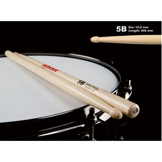 Wincent W5B USA Hickory Standard Wood Tip 5B Drum Sticks