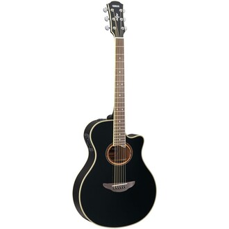 Yamaha Apx700IIBL Acoustic-Electric Guitar W/Cutaway Black With Pickup