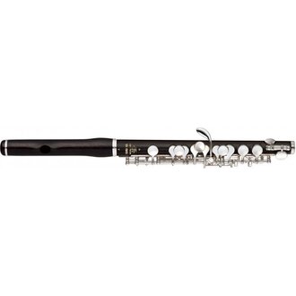 YPC62R Professional Piccolo, Grenadilla Wood body and head-joint, Silver plated keys, split E mechanism with wave form lip plate.