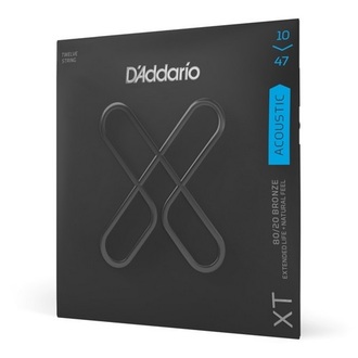 D'Addario XT Extended Life Acoustic 80/20 Bronze 12-String Set Extra Light 10-47