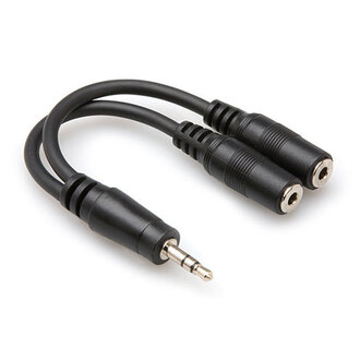 Hosa YMM232 Y Cable, 3.5 mm TRS to Dual 3.5 mm TRSF