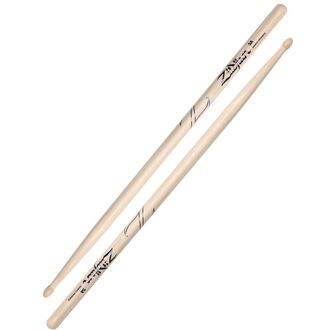 Zildjian 5A Drumsticks Hickory Natural Finish Wood Oval Tip