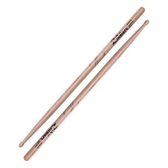 Zildjian Heavy 5A Laminated Birch Drumsticks Laminated Birch Natural Finish Wood Oval Tip